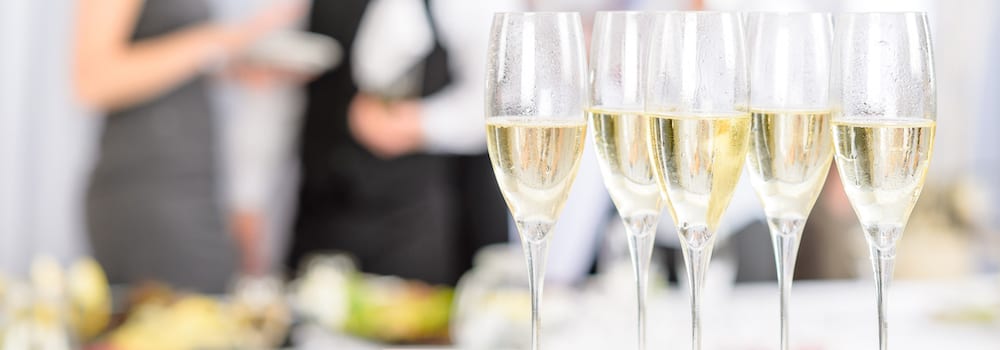 Champagne at an office party